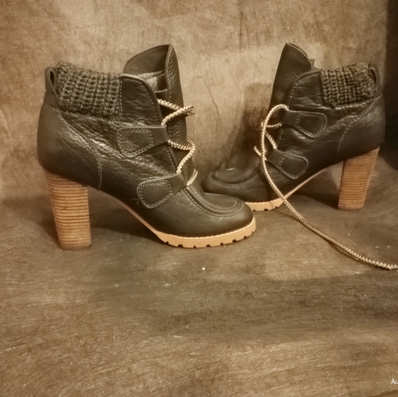 See by Chloe hi heel boots size 36 1/2 black leather . - Picture 4 of 13